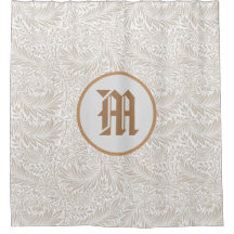 William Morris ANPASSNINGSBAR INITIAL SHOWER CURTA