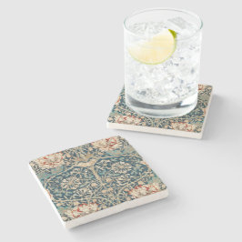 William Morris Antik Blomsterdrankeldesign Stenunderlägg