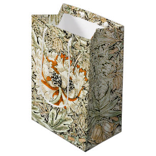William Morris Antik Honeysuckle Blommig Klassiker