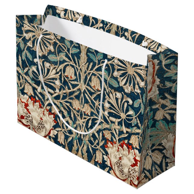 William Morris Antik Kaprifol Blommig (Baksidan Vinklad)