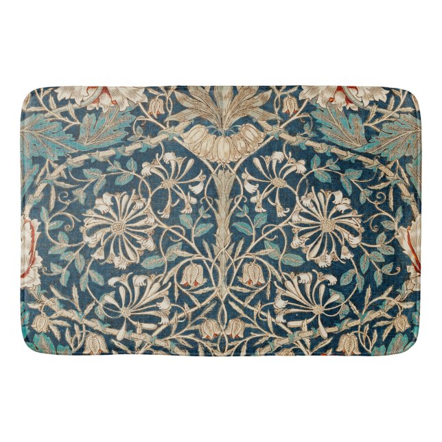 William Morris Antik Kaprifol Blommig Badrumsmatta (Framsidan)