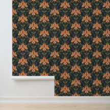 William Morris Antik Kaprifol Blommönster