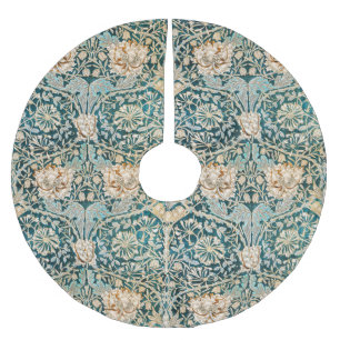 William Morris Antik Kaprifol Blommönster Julgransmatta Borstad Polyester