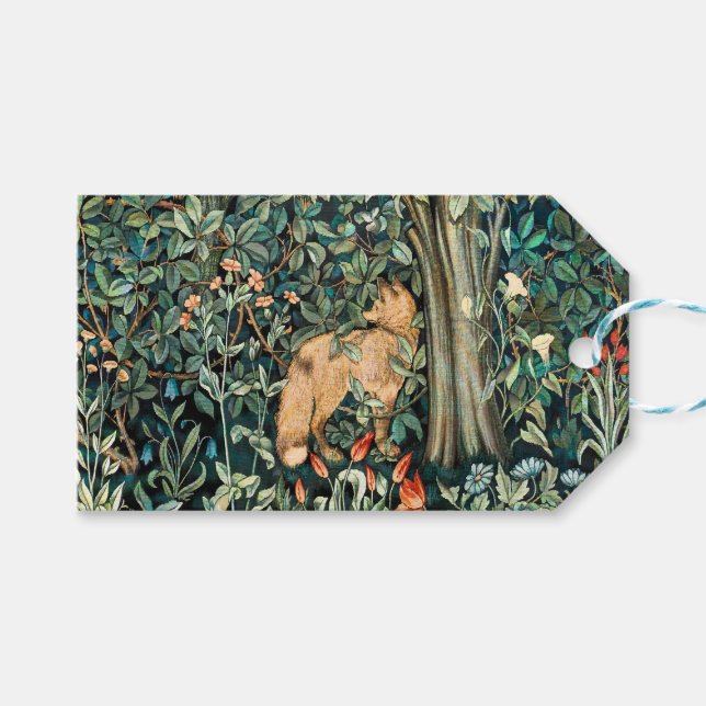 William Morris Antik Räv Skog Tapet Konst Presentetikett (Framsidan (Horisontell))
