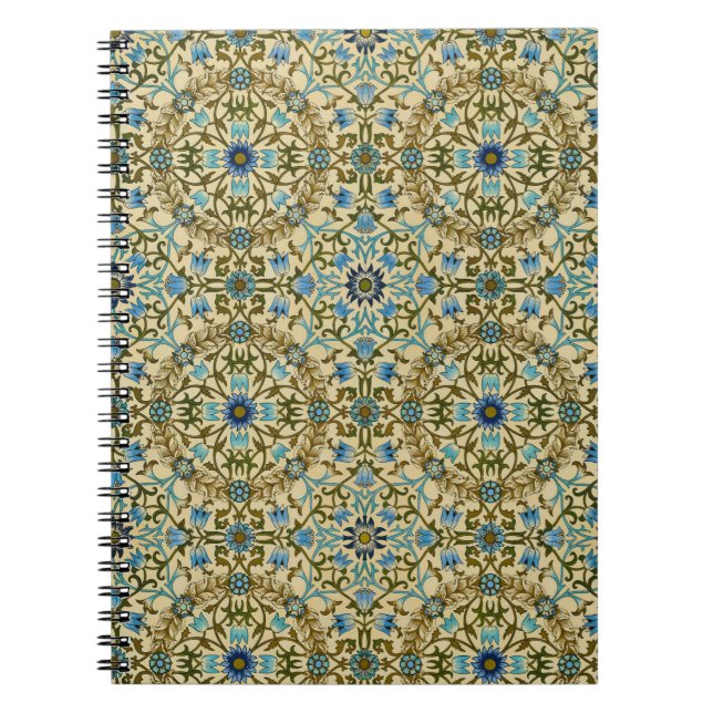 William Morris- Antique 1873 Vine & Flower Mönster Anteckningsbok (Framsidan)