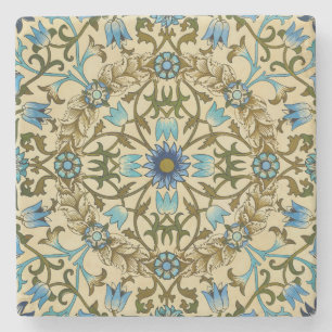 William Morris- Antique 1873 Vine & Flower Mönster Stenunderlägg