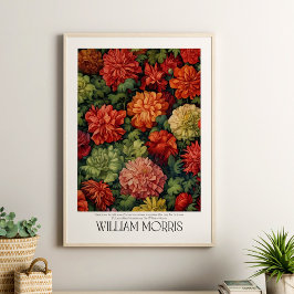 William Morris Antique Blommönster Poster