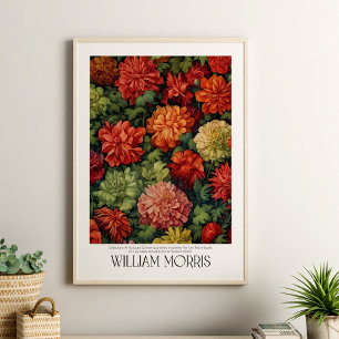 William Morris Antique Blommönster Poster