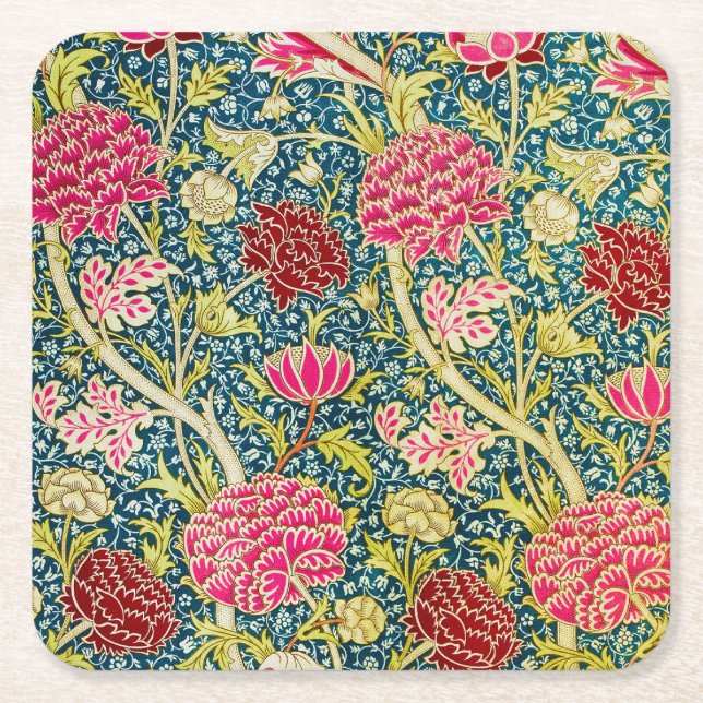 William Morris, Antique Cray Design Underlägg Papper Kvadrat (Framsidan)