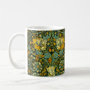 William Morris Antique Honeysuckle Blommönster Kaffemugg