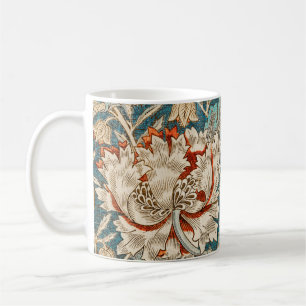 William Morris Antique Honeysuckle Blommönster Kaffemugg