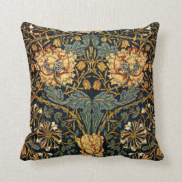 William Morris Antique Honeysuckle Blommönster Kudde