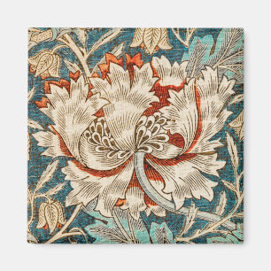 William Morris Antique Honeysuckle Blommönster Magnet