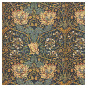 William Morris Antique Honeysuckle Blommönster Tyg
