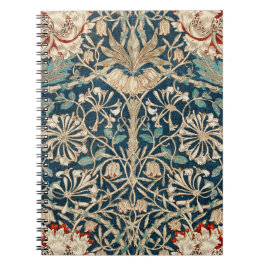 William Morris Antique Honeysuckle Floral Anteckningsbok