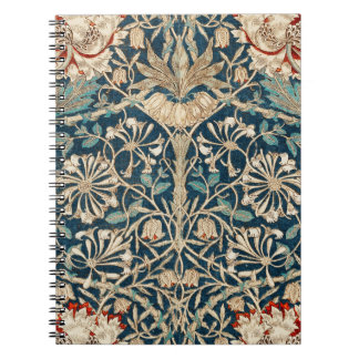 William Morris Antique Honeysuckle Floral Anteckningsbok
