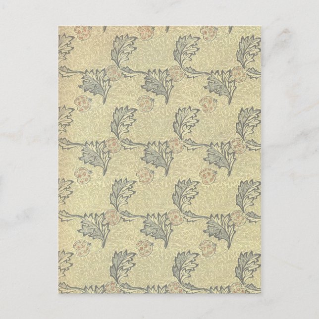 William Morris Apple Design Vykort (Framsida)