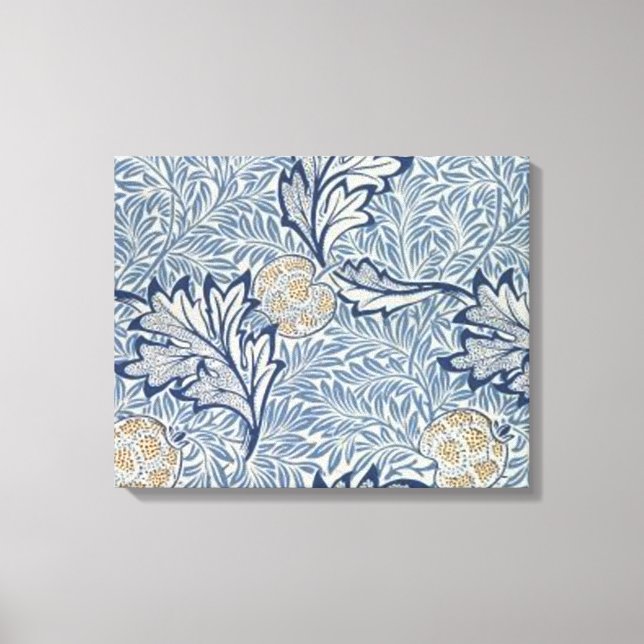 William Morris Apple Flower Blommigt Design Canvastryck (Framsida)