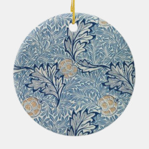 William Morris Apple Flower Blommigt Design Julgransprydnad Keramik