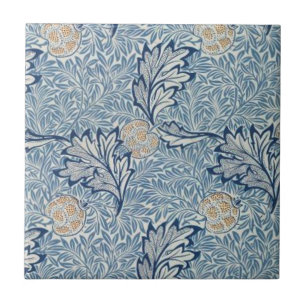 William Morris Apple Flower Blommigt Design Kakelplatta