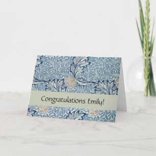 William Morris Apple Flower Blommigt Design Kort
