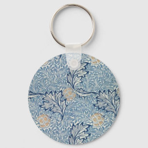 William Morris Apple Flower Blommigt Design Nyckelring