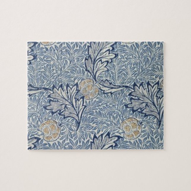 William Morris Apple Flower Blommigt Design Pussel (Horisontell)