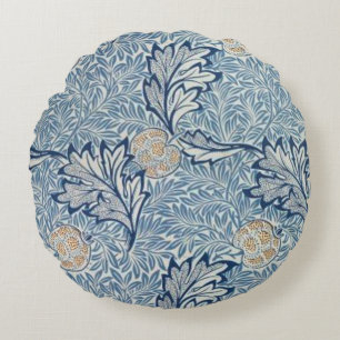 William Morris Apple Flower Blommigt Design Rund Kudde