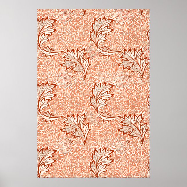 William Morris Apple Vintage Botaniskt Mönster Poster (Framsidan)