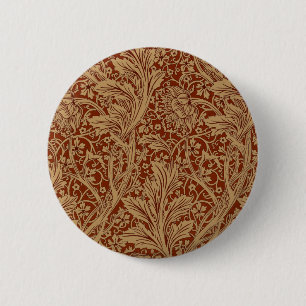 William Morris Arcadia Blommig Trädgård Blomma Kla Knapp