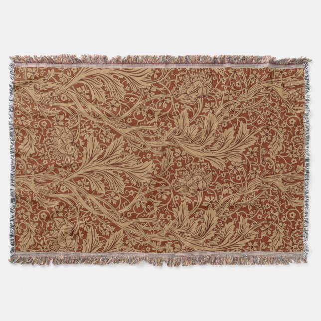 William Morris Arcadia Blommigt Garden Flower Clas Filt (Framsidan)