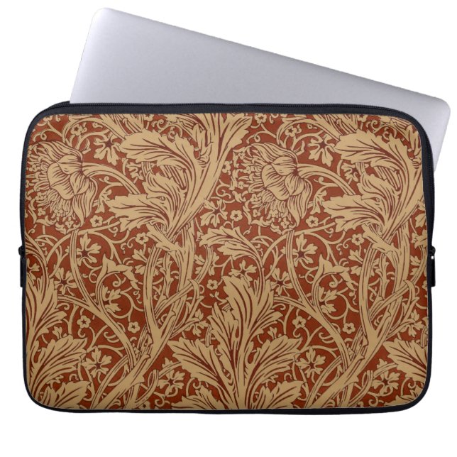 William Morris Arcadia Blommigt Garden Flower Clas Laptop Fodral (Framsidan)