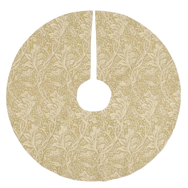 William Morris Arcadia Blommönster Classic Julgransmatta Borstad Polyester (Framsidan)