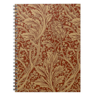William Morris Arcadia Floral Garden Flower Classi Anteckningsbok