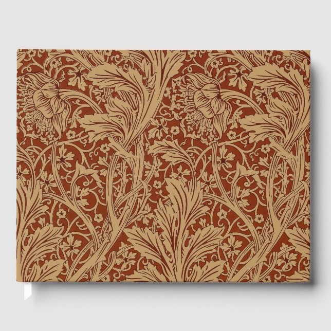 William Morris Arcadia Floral Garden Flower Classi Gästböcker (Framsida)