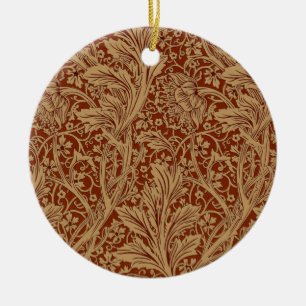 William Morris Arcadia Floral Garden Flower Classi Julgransprydnad Keramik