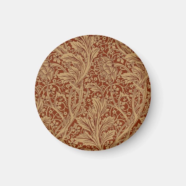 William Morris Arcadia Floral Garden Flower Classi Magnet (Framsidan)