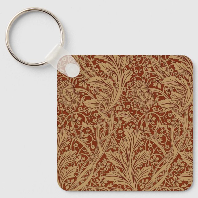 William Morris Arcadia Floral Garden Flower Classi Nyckelring (Framsida)