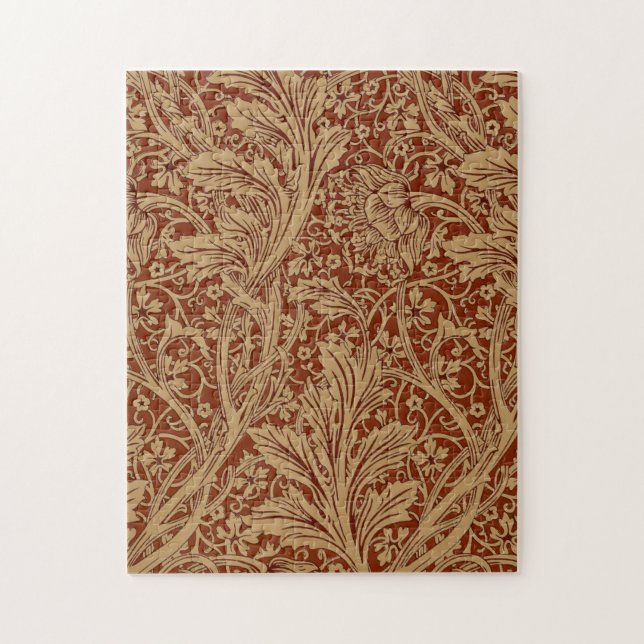 William Morris Arcadia Floral Garden Flower Classi Pussel (Vertikal)