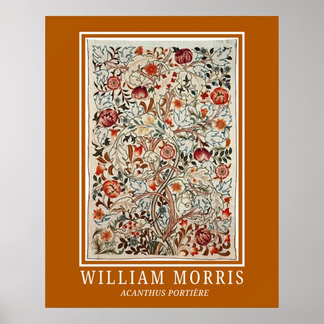 William Morris Art Acanthus Portière Poster (Framsidan)