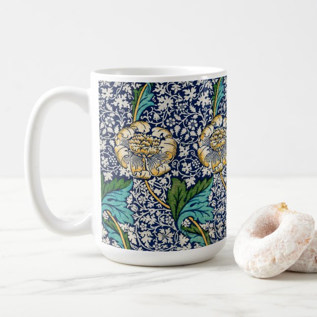 William Morris Art Blue Mugg (Med munk)