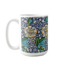 William Morris Art Blue Mugg
