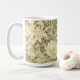 William Morris Art Chrysanthemum Oliv grönt Mugg