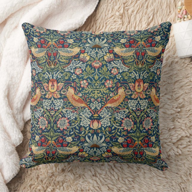William Morris Art Dekorativ kudde Strawberry Thie (Filt)