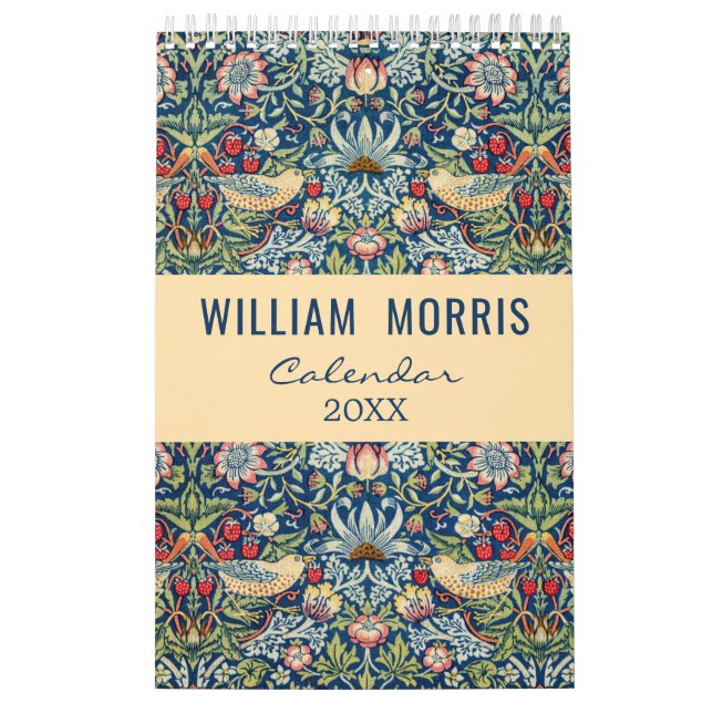 William Morris Art Design Blommigt Kalender (Omslag)