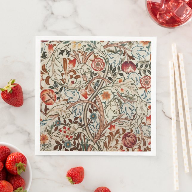 William Morris art design blommigt papper napkins Pappersservett (Insitu)