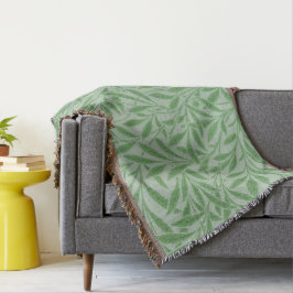 William Morris art grönt willow filt