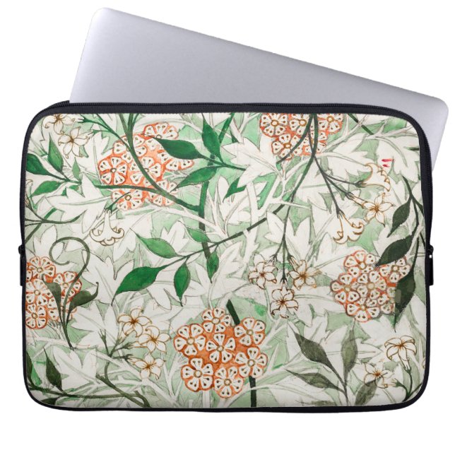 William Morris Art nouveau Blommigt Laptop sleeve (Framsidan)