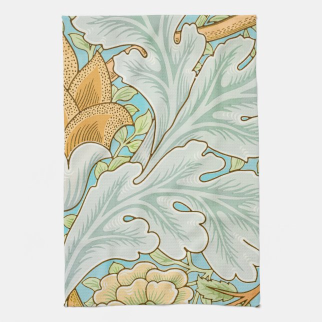 William morris art nouveau blommigt och bladverk kökshandduk (Vertikal)