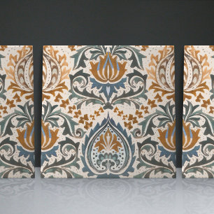 William Morris Art nouveau Blommigt Victorian Repr Kakelplatta